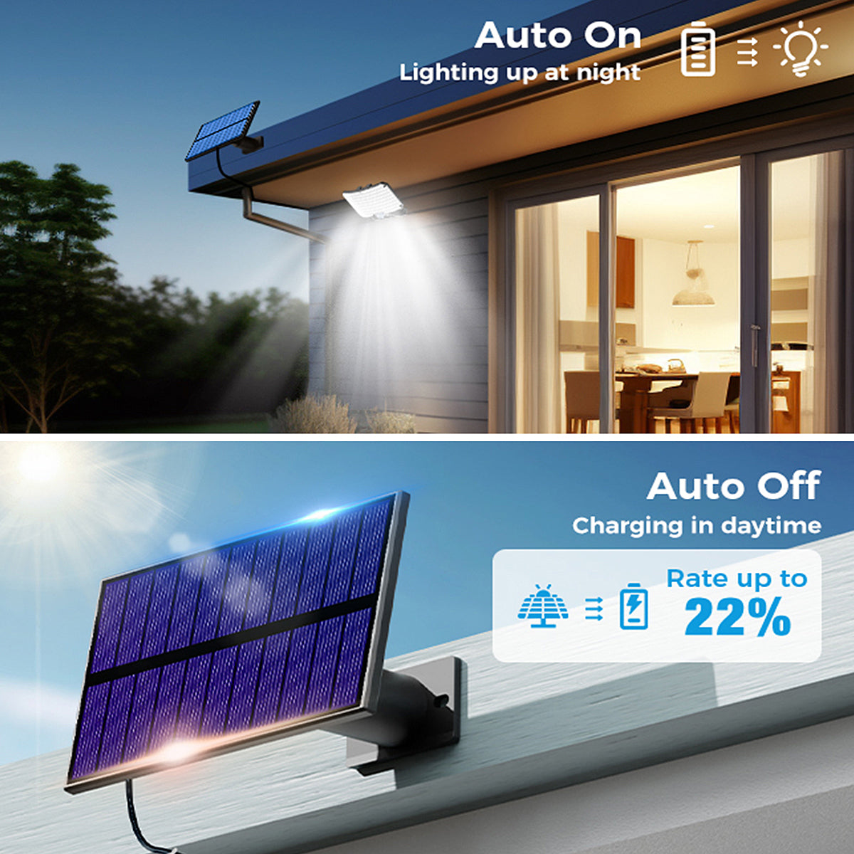 234LED Motion Sensor Outdoor Waterproof Security Solar Lights